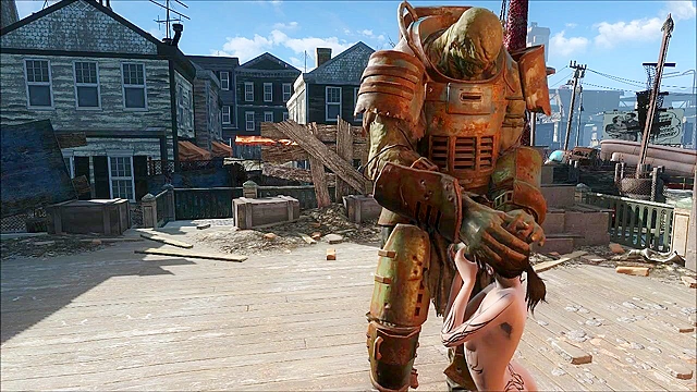 Petite hentai teen gets her faced fucked by fallout monster