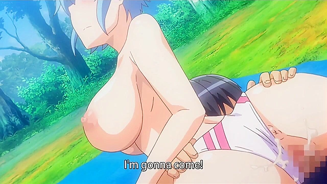 Sporty biking girl gets fucked in her wet pussy outdoors by hentai senpai