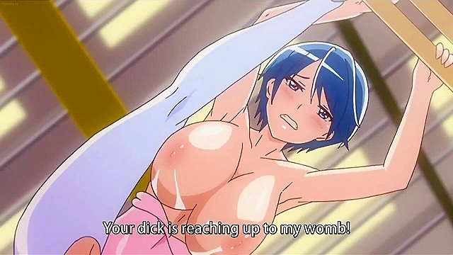 Sporty biking girl gets fucked in her wet pussy outdoors by hentai senpai