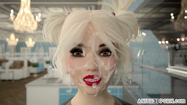 Big cock 3d futanari mistress dominates teen slut