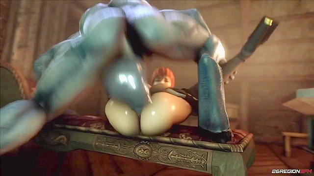 Kasumi, Lust for Sex - Demon with giant dick destroys Dead or Alive Kasumi's pussy and ass