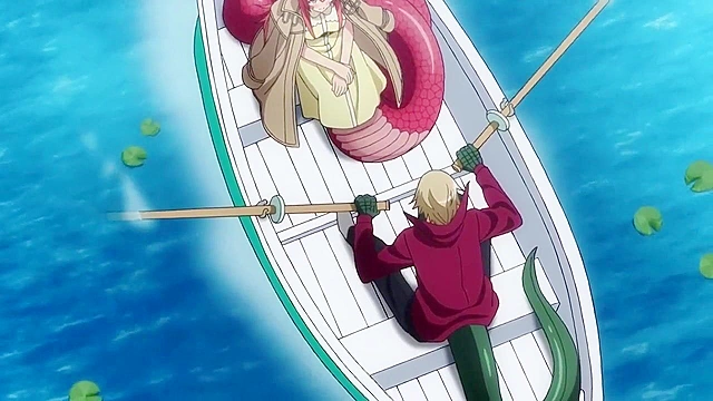 Hot anime bird babe loses her cell phone in her ass crack