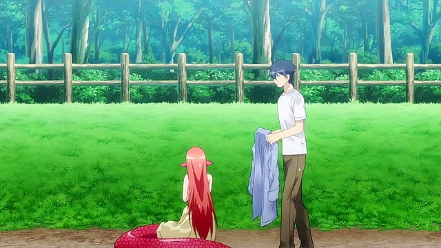 Hot anime bird babe loses her cell phone in her ass crack