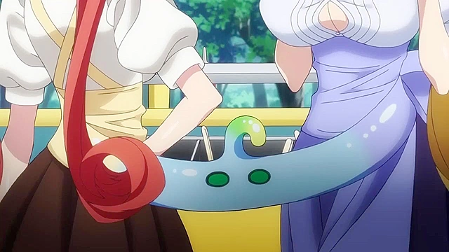 Hot anime bird babe loses her cell phone in her ass crack