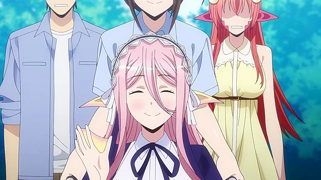 Hot anime bird babe loses her cell phone in her ass crack