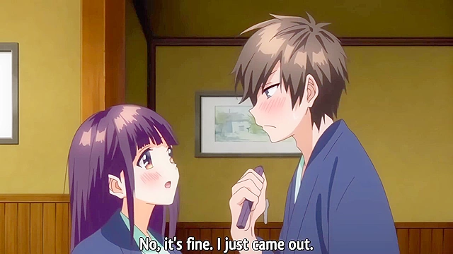 Girls Rush 2 - Busty anime schoolgirl is rescued and then romantically fucked at hot springs