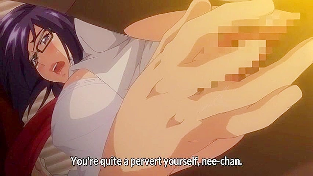 Goddess of Spectacles 1 - Huge tits anime schoolgirl fucked in classroom