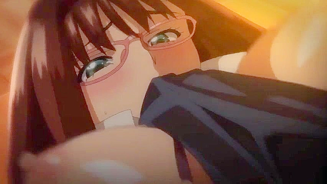 Goddess of Spectacles 1 - Huge tits anime schoolgirl fucked in classroom