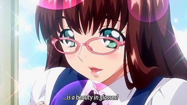 Goddess of Spectacles 1 - Huge tits anime schoolgirl fucked in classroom