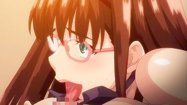Goddess of Spectacles 1 - Huge tits anime schoolgirl fucked in classroom