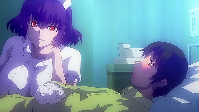 Semen Extraction Ward 2 - Busty hentai nurse makes patient jizz with her feet