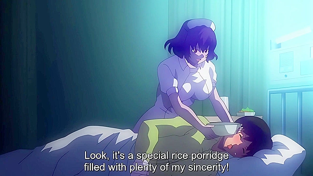 Semen Extraction Ward 2 - Busty hentai nurse makes patient jizz with her feet