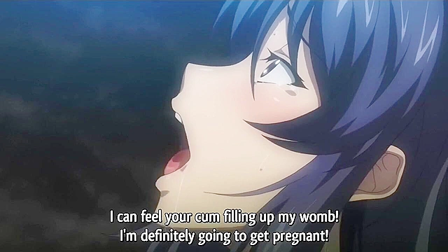 Pervy dude uses hypnosis app on anime schoolgirl with huge tits for public fuck