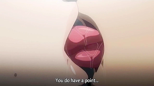 Pervy dude uses hypnosis app on anime schoolgirl with huge tits for public fuck
