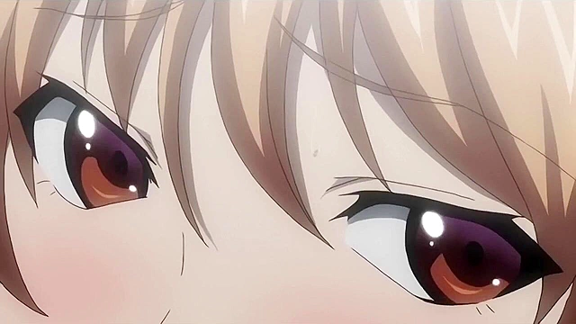 Pervy dude uses hypnosis app on anime schoolgirl with huge tits for public fuck