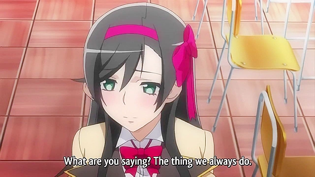 Addicted to Gangbang 2 - Horny anime schoolgirl gets gangbanged fucked in classroom