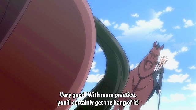 M's Daily Life in the S House 1 - Busty anime redhead is tied up and dudes jerk off on her