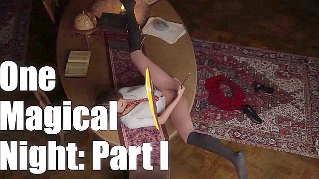 Hermione's Magical Night 1 - Hermione grows a futa cock while masturbating