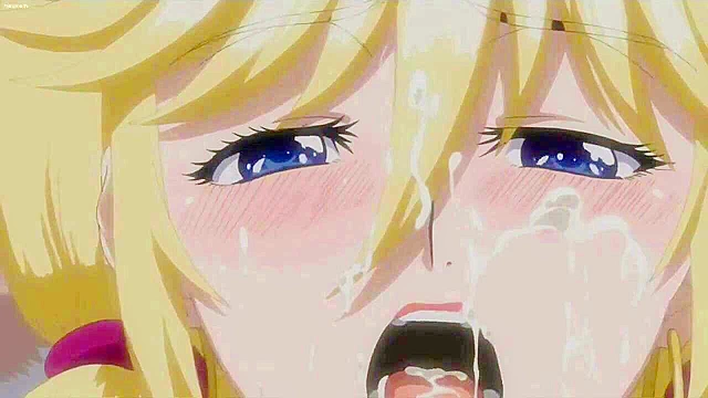 Hitozuma Life: One Time Gal 1 - Busty blonde hentai milf gives three young guys nasty blowjobs