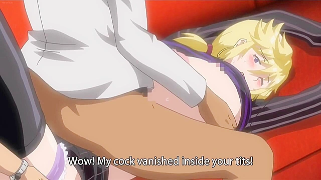 Hitozuma Life: One Time Gal 1 - Busty blonde hentai milf gives three young guys nasty blowjobs