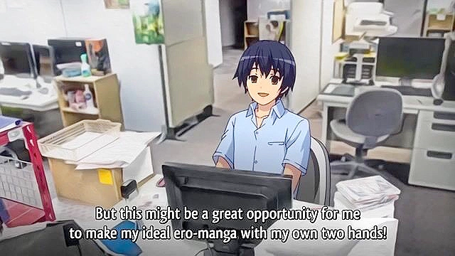 Ero Manga! 1 - Manga artist uses vibrators on busty newbie employee