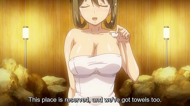Love Thread Memorial Day 1 - Busty hentai mom and daughter is fucked at public hot springs