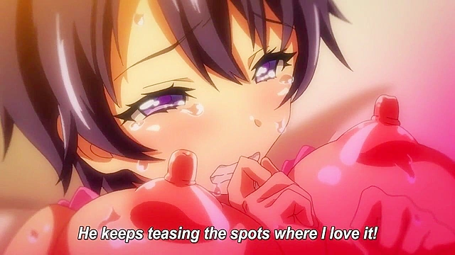 Mako-chan's Development Diary 3 - Brother fucks busty hentai sister while boyfriend in other room