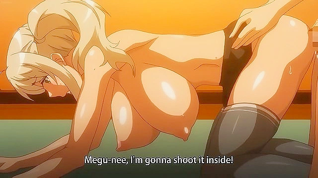 I Want to be Squeezed by My Lewd Older Sister 1 - Sister seduces her anime brother with huge tits