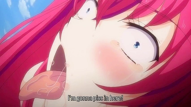 Oujo & Onna 2 - Busty anime princess is tied up and titty fucked in public