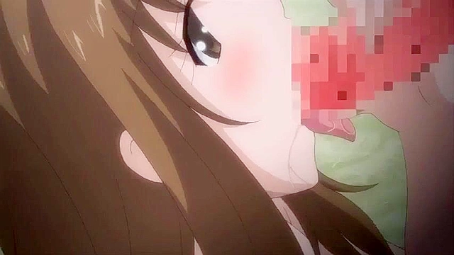 Oujo & Onna 2 - Busty anime princess is tied up and titty fucked in public