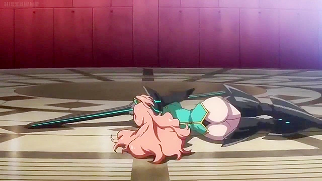 Hot lesbian babes fight in bed before turning in to weapons of destruction