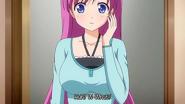 Demon Father Harvest - Busty anime teen fucked by perverted dad in public bathroom