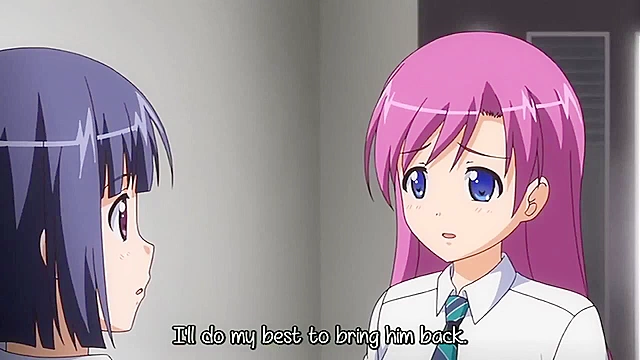 Demon Father Harvest - Busty anime teen fucked by perverted dad in public bathroom