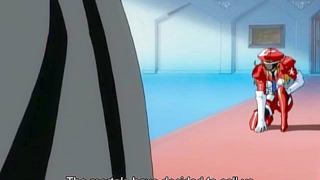 Demons with big tongues bang the holes of fighter girls with big anime cocks