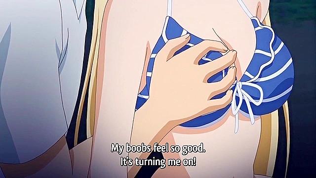 Demon Father Refresh 2 - Busty daughter gives a boobjob on the beach