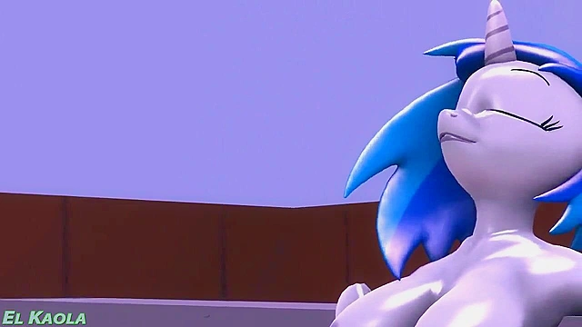 My little pony futanari girls can't hide their huge cocks in the pool