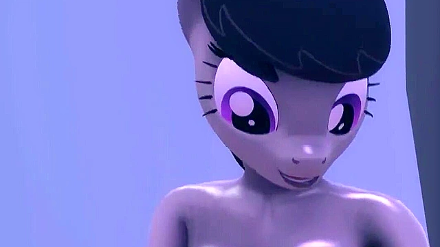 My little pony futanari girls can't hide their huge cocks in the pool