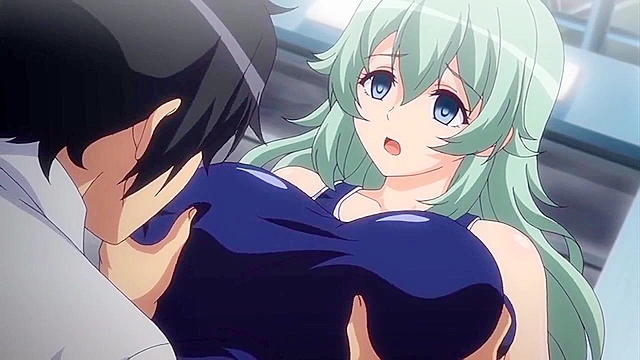 Time Stop at the School 3 - Busty hentai swimsuit girls fucked hard in their tight virgin pussies