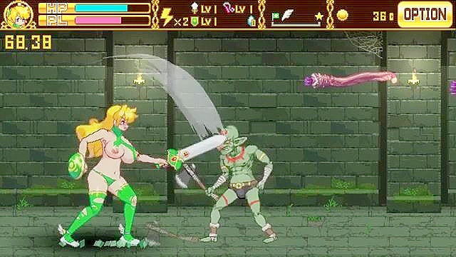 Troll shots a hot creampie inside of Princess Zelda's pussy