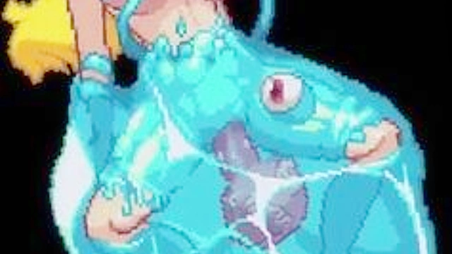 Troll shots a hot creampie inside of Princess Zelda's pussy