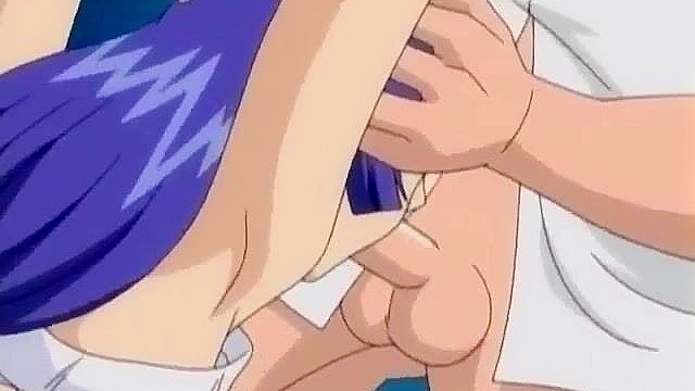 Bound anime slave gets hot wax dripped on her and her face fucked