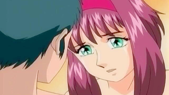 Bound anime slave gets hot wax dripped on her and her face fucked