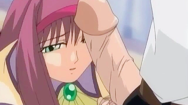 Bound anime slave gets hot wax dripped on her and her face fucked