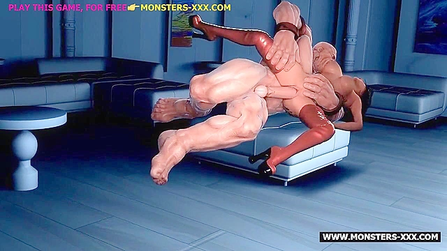 Juggernaut fucks a breasty slut with huge cock