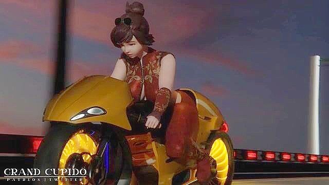 Mei Overwatch big cock deepthroat and cock riding