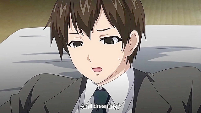 Kagirohi: Shaku Kei Another 3 - Busty milf spikes drink and fucks young guy