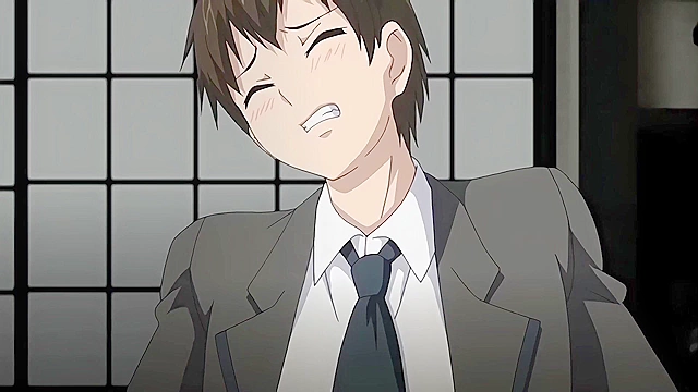 Kagirohi: Shaku Kei Another 3 - Busty milf spikes drink and fucks young guy