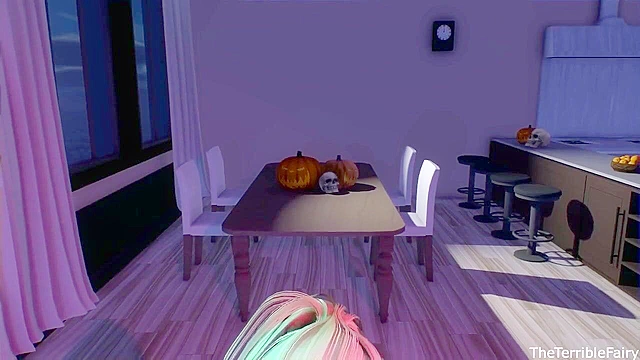 Trick - Futanari with big dick rough face fucks petite blonde girl