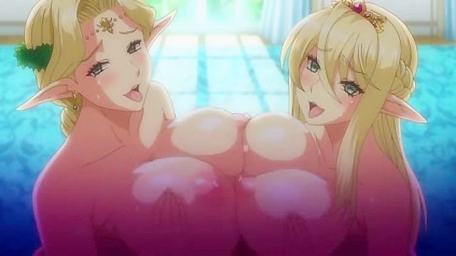 Busty Mom and Daughter Elf Hypnosis 1 - Elf queen and daughter give hentai double blowjob