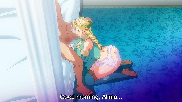 Busty Mom and Daughter Elf Hypnosis 1 - Elf queen and daughter give hentai double blowjob